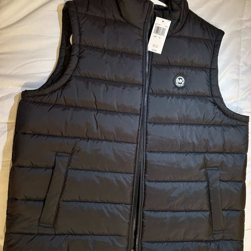 Michael Kors Quilted Black Vest